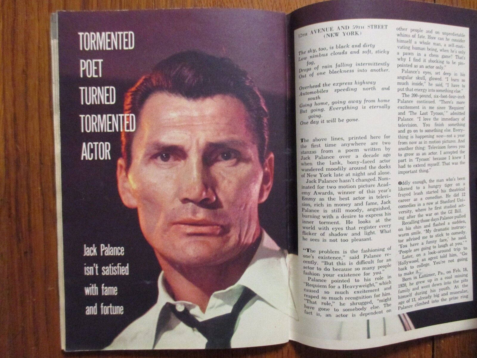 Jack Palance Magazine Interview Article Wallpaper