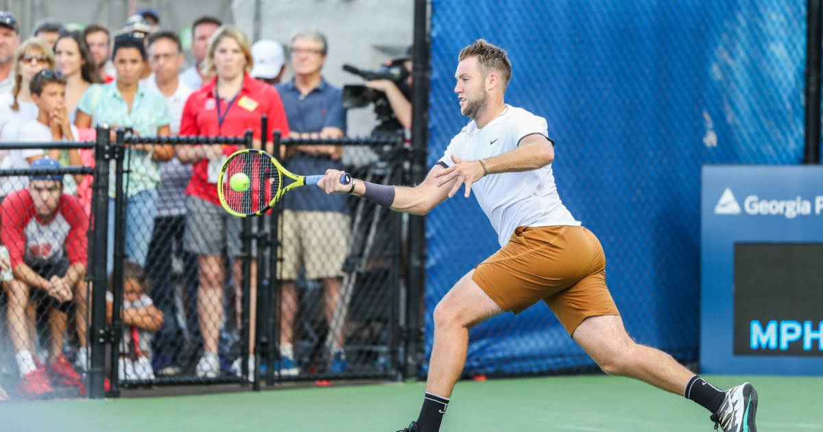 Jack Sock Lunging Wallpaper