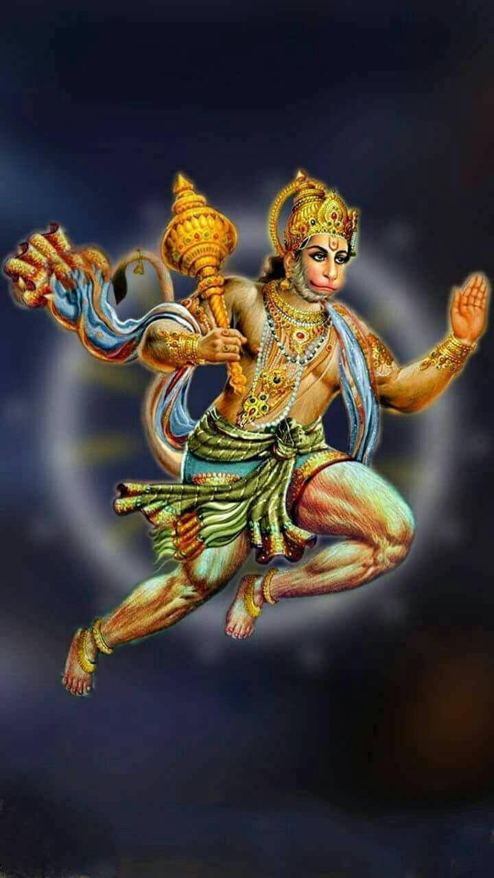 Jai Hanuman Dark Blue Wallpaper