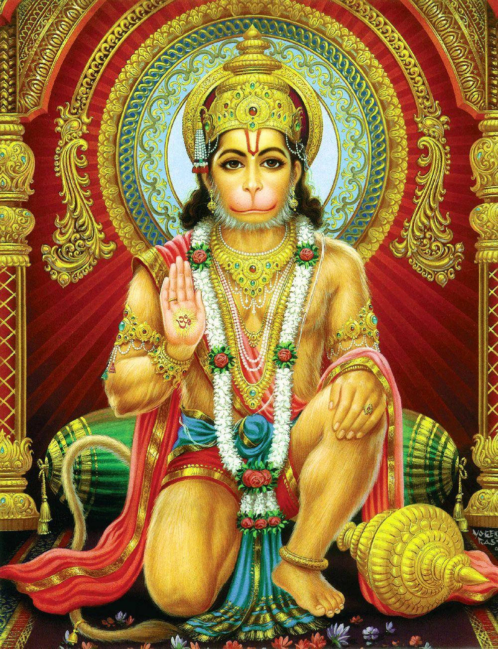 Jai Hanuman Hindu Architecture Wallpaper