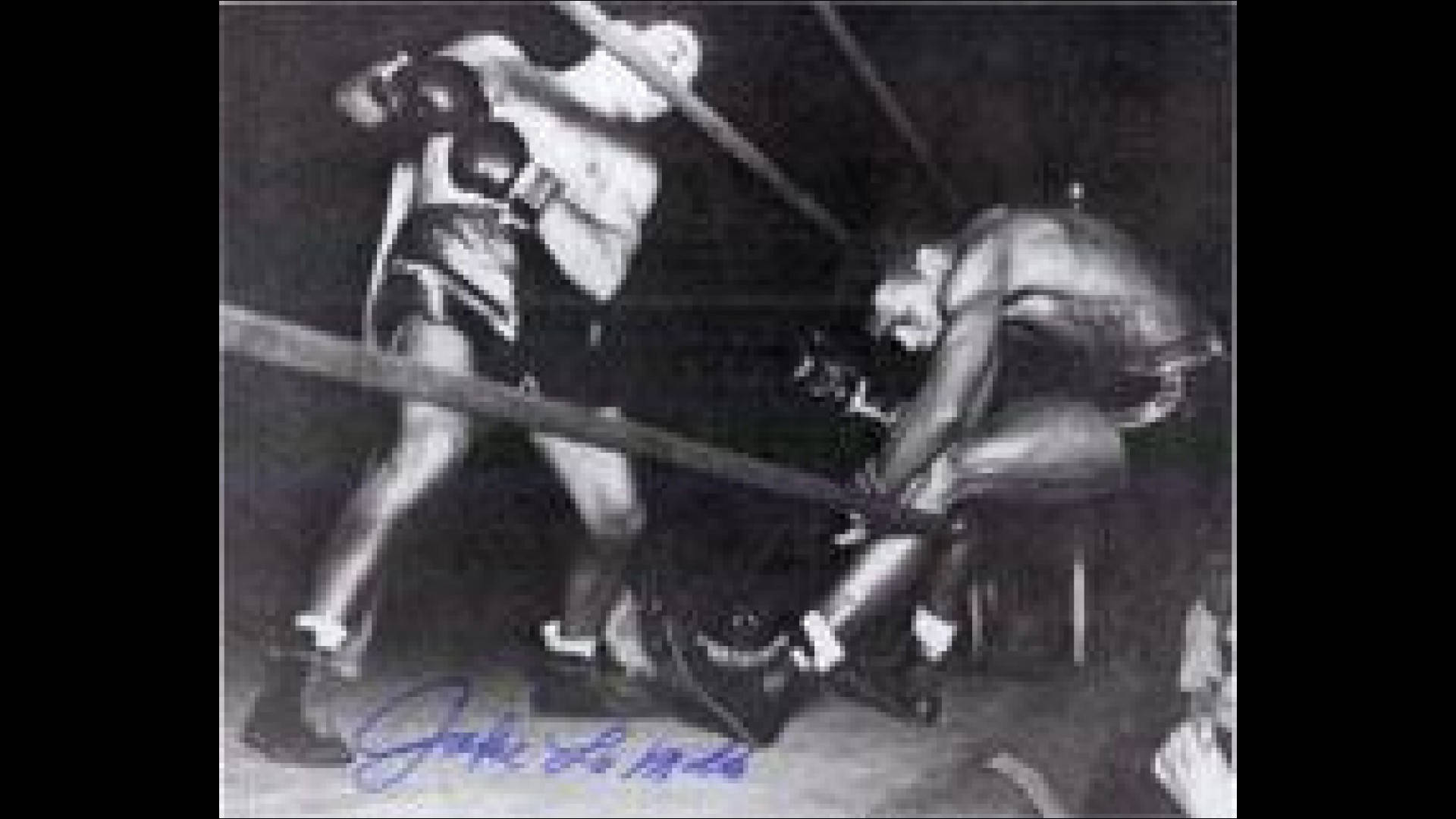 Jake Lamotta Signed Photo Wallpaper