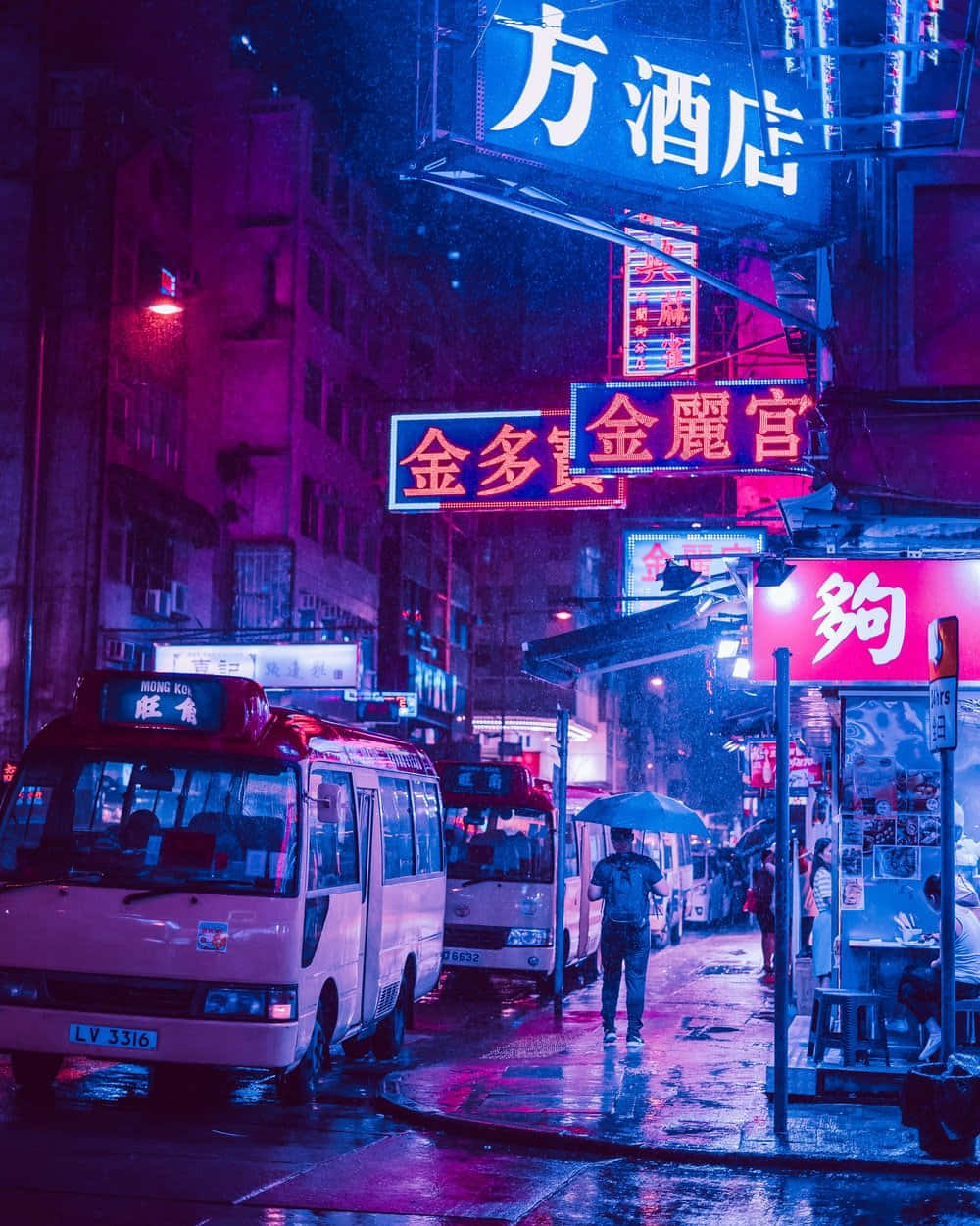 Japan Cyberpunk Iphone Lock Screen Wallpaper
