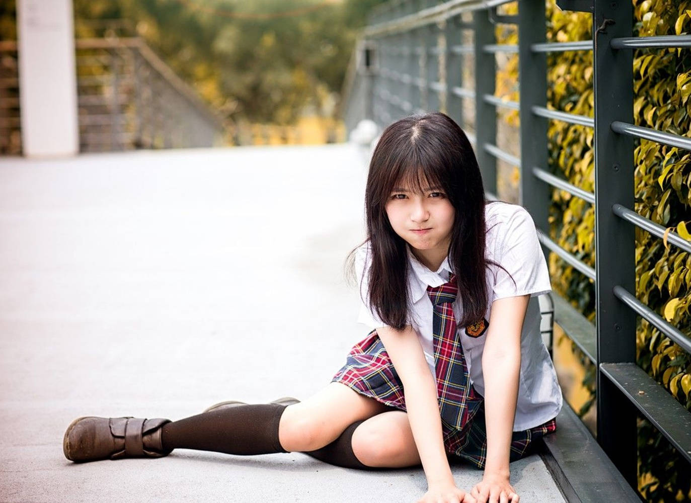Japan Girl School Uniform Wallpaper