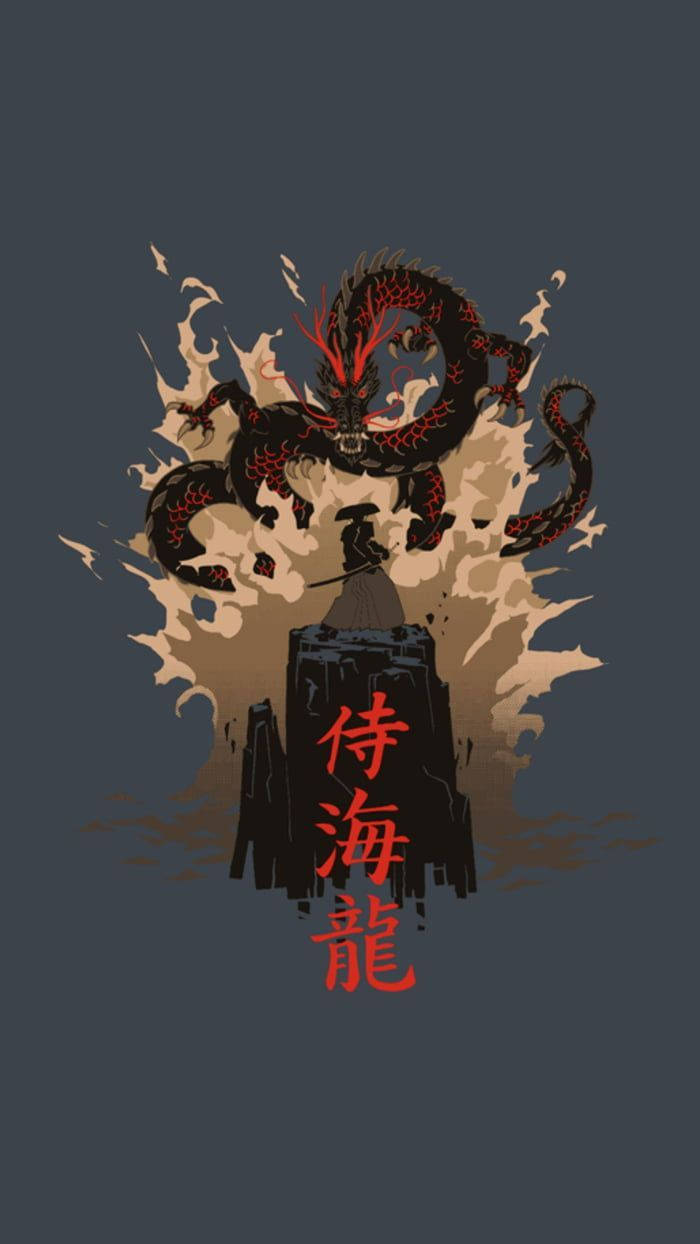 Japanese Dragon Art And Japanese Samurai Wallpaper