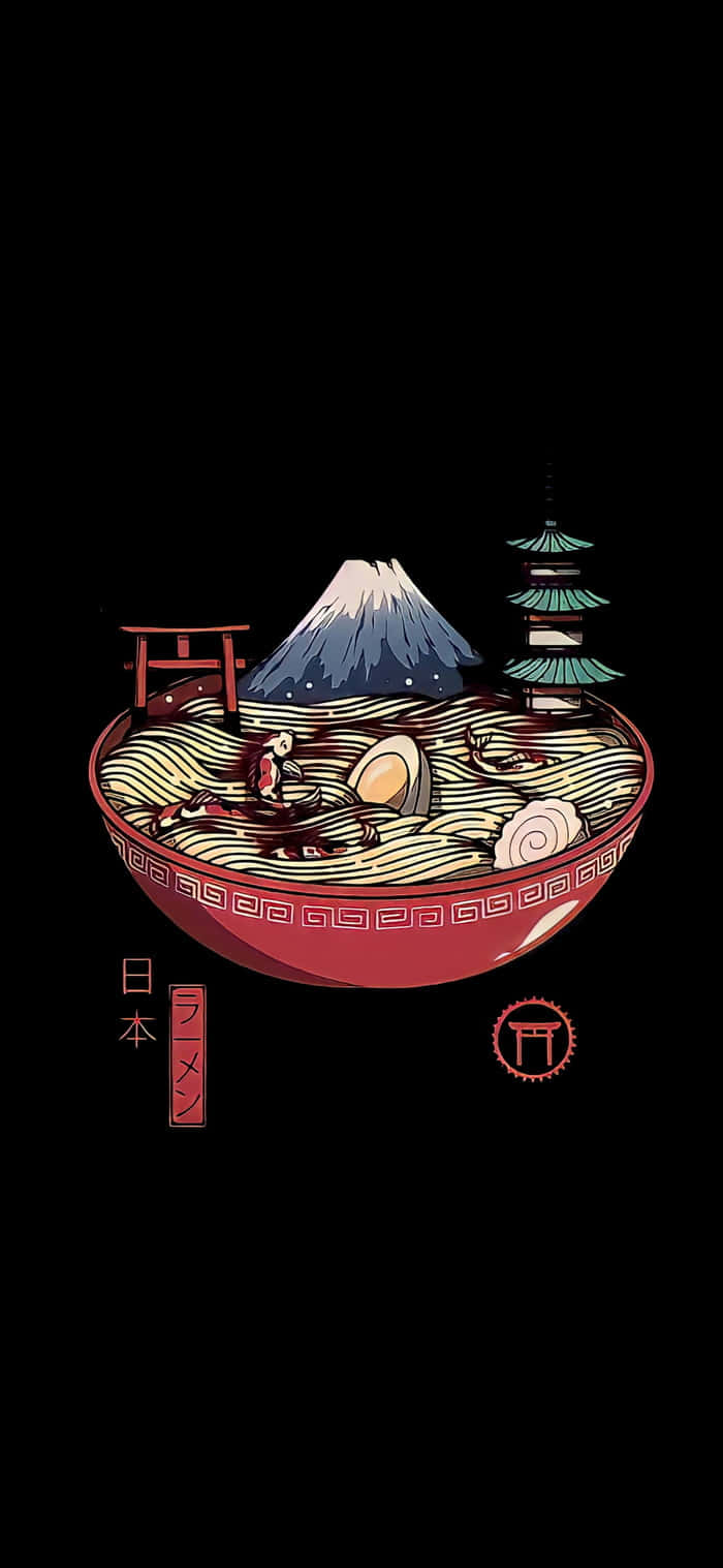 Japanese Ramen Digital Art Wallpaper