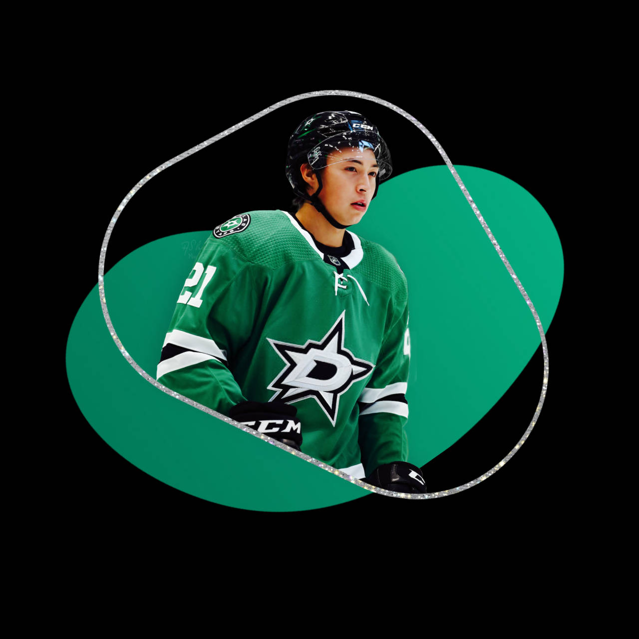 Jason Robertson Minimalist Green Vector Art Wallpaper