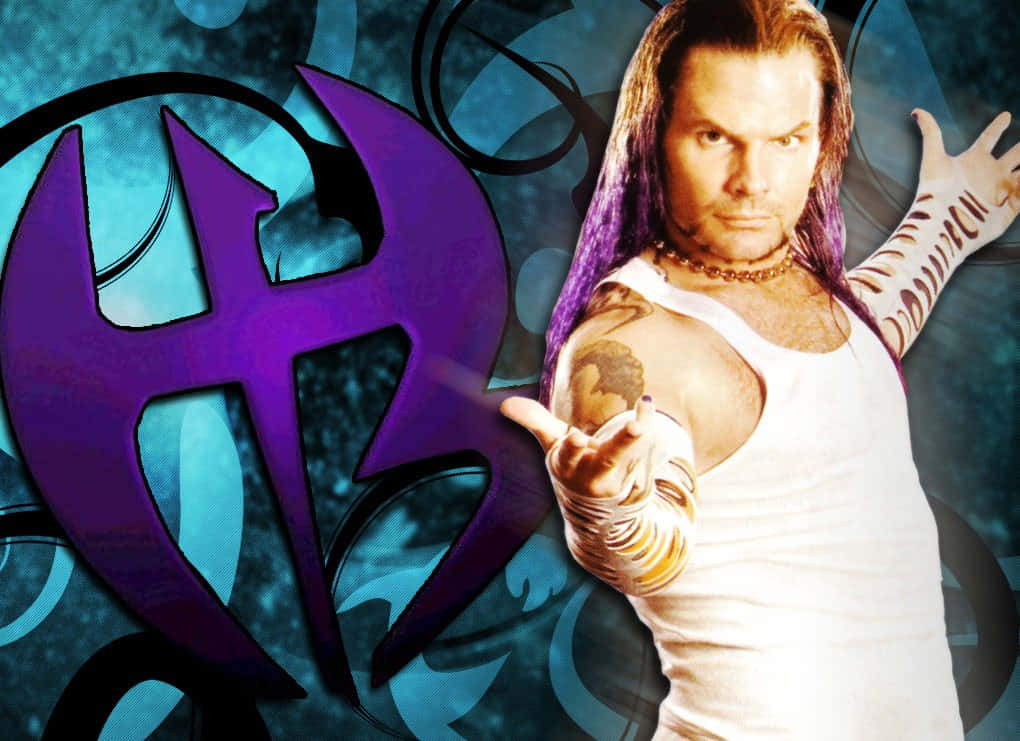 Jeff Hardy Doing Middle Finger Sign Wallpaper