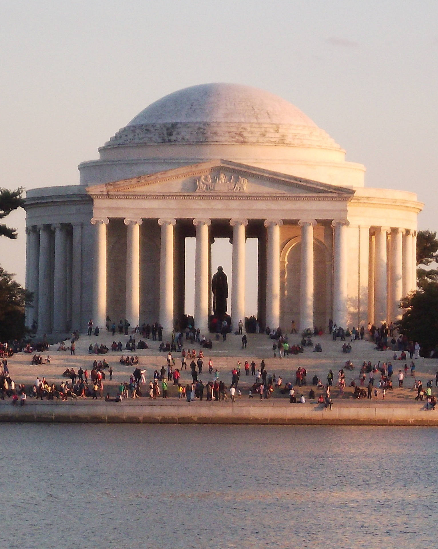 Jefferson Memorial Sunset Reflection Wallpaper