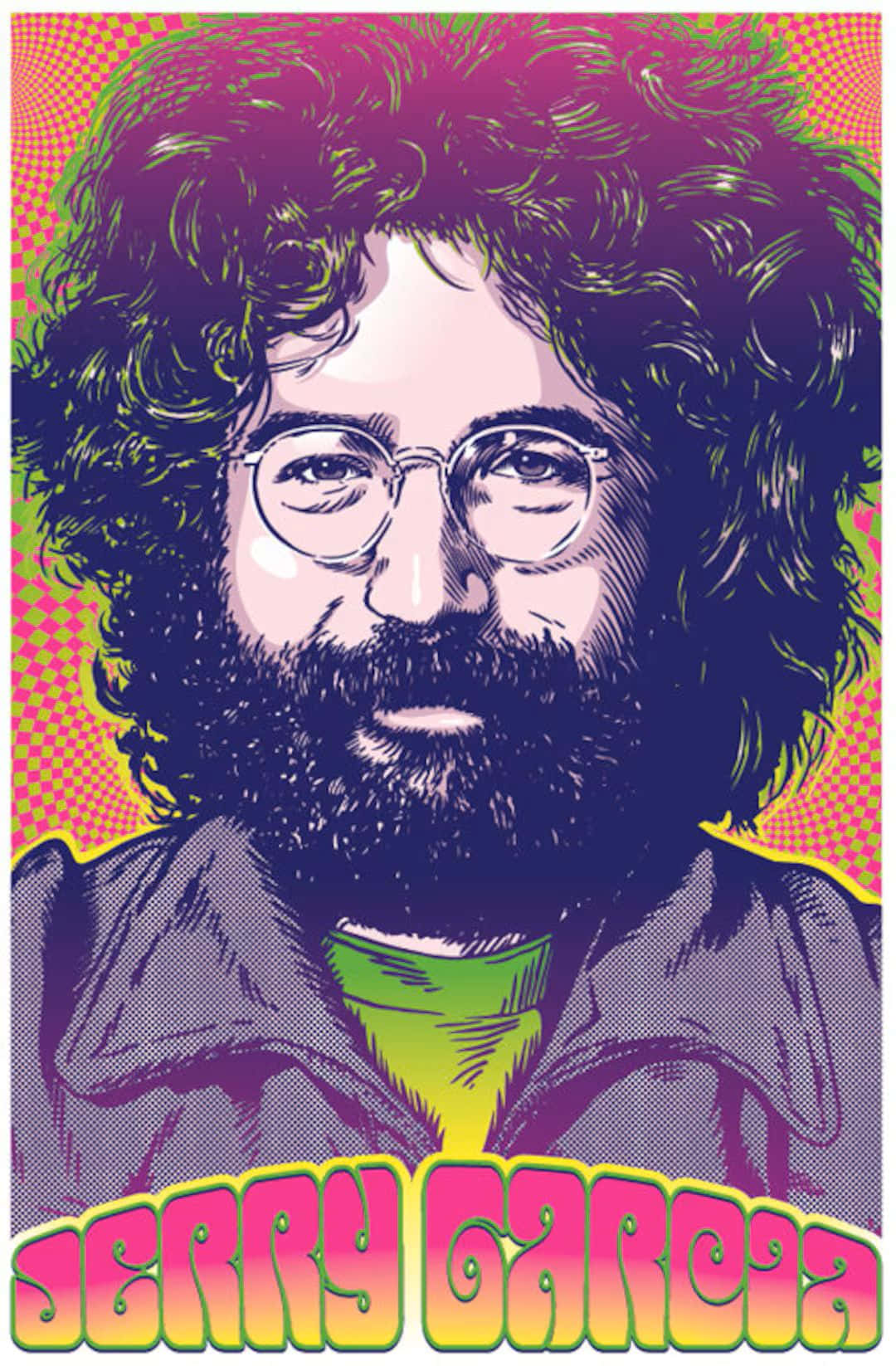 Jerry Garcia Pop Art Portrait Wallpaper