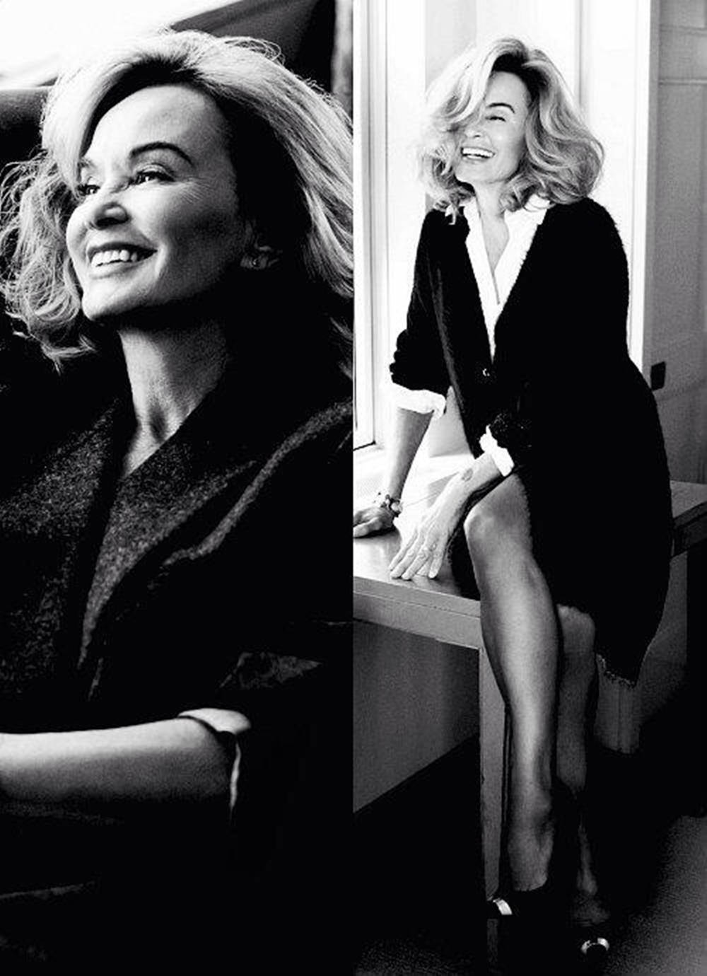 Jessica Lange Black And White Wallpaper