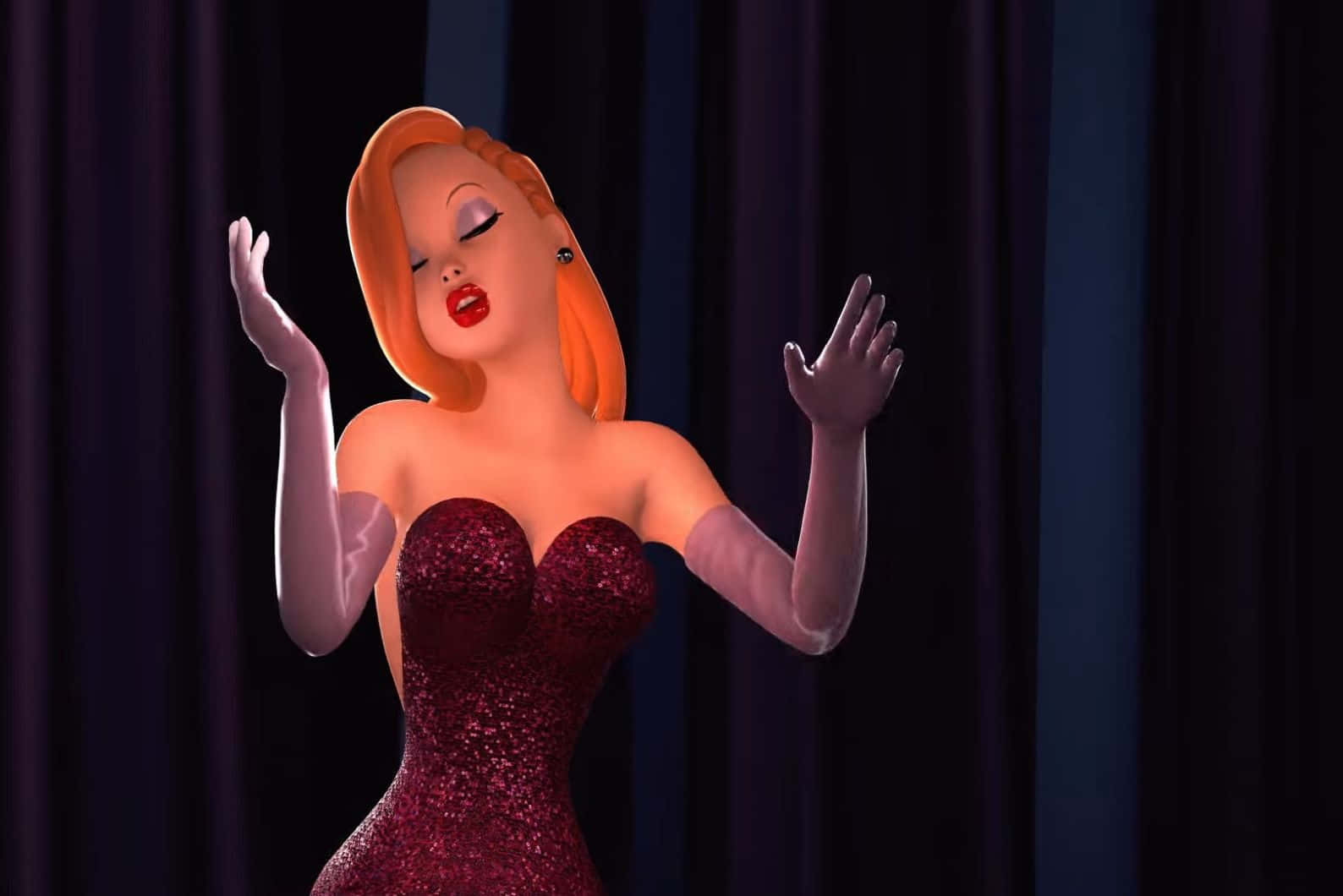 Jessica Rabbit Performance Stage Wallpaper