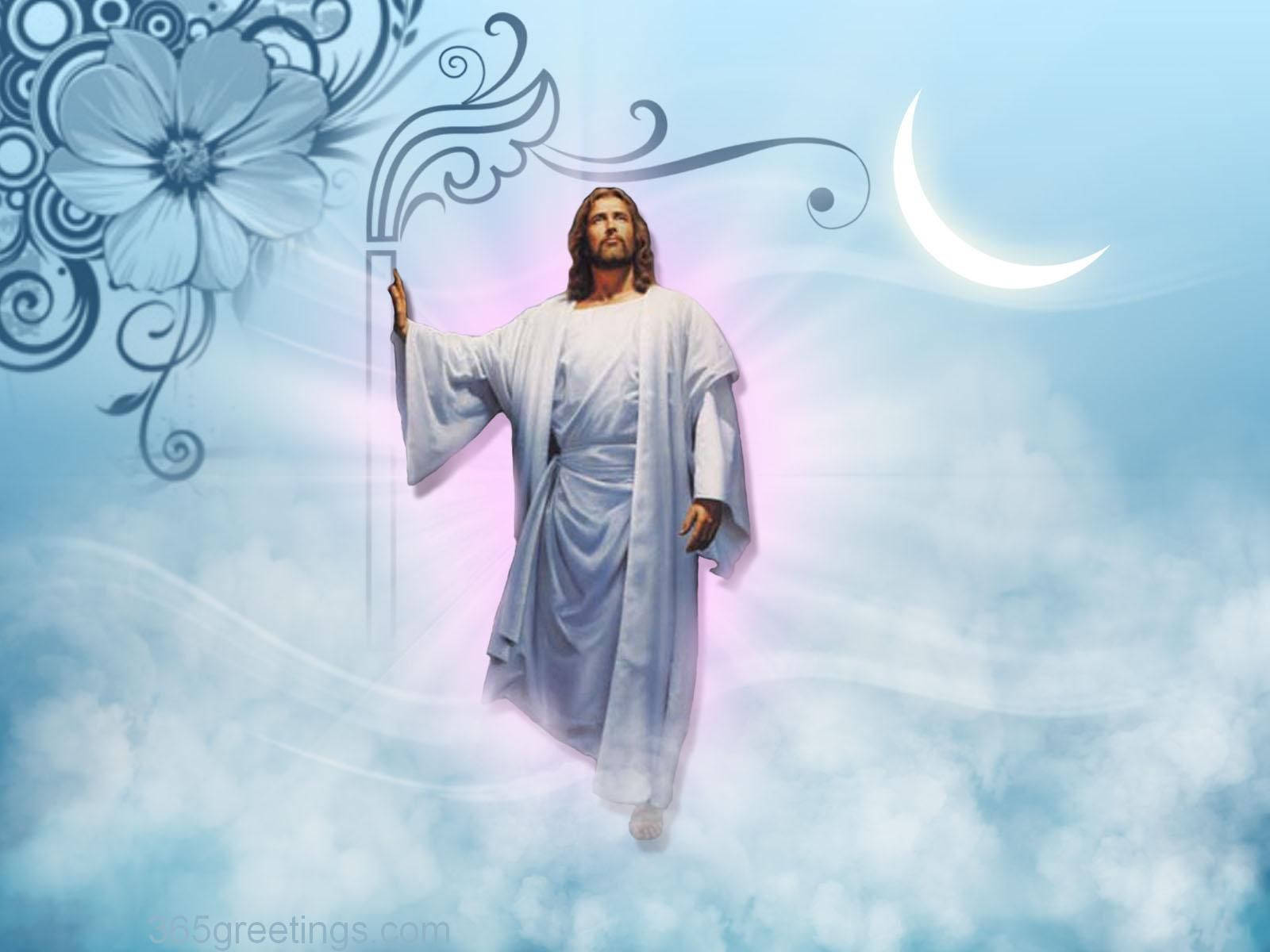 Jesus In Heaven, The Promise Of Eternal Life Wallpaper