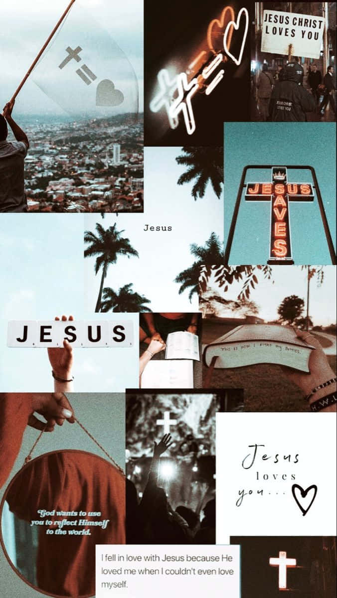 Jesus Saves - Bringing Us Everlasting Hope And Life Wallpaper
