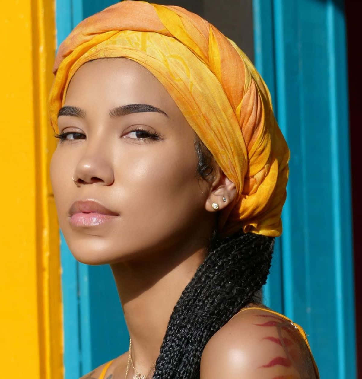 Jhene Aiko In A Stunning Photoshoot Wallpaper