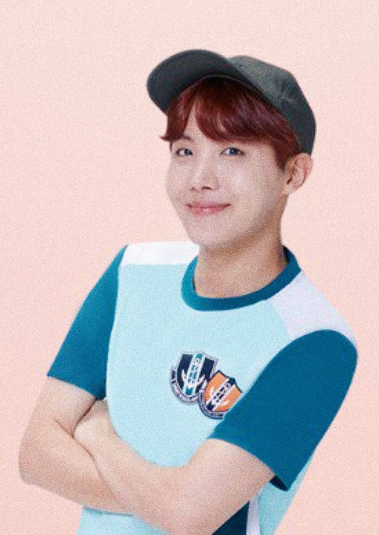 Jhope Cute In Peach Background Wallpaper