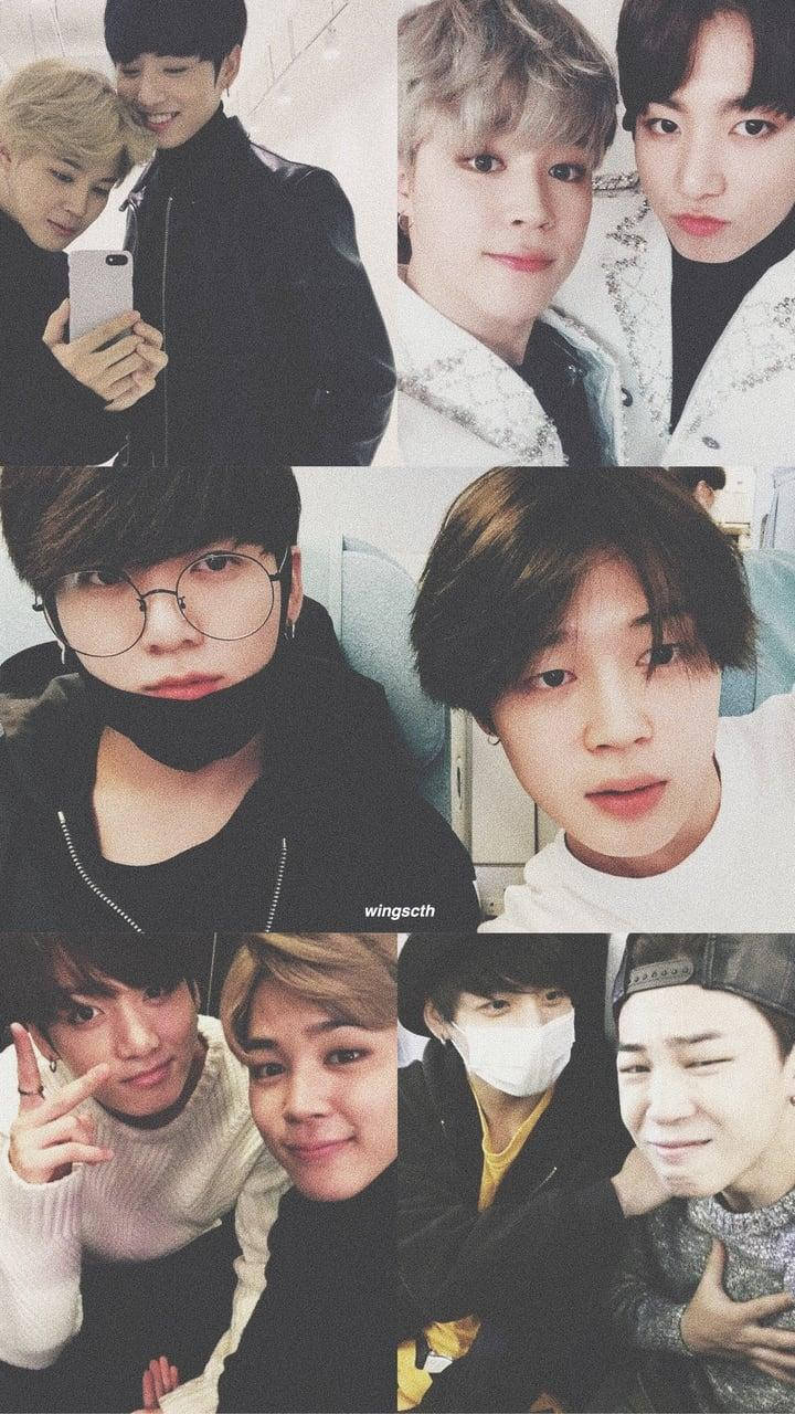 Jikook Doing Funny Faces Wallpaper