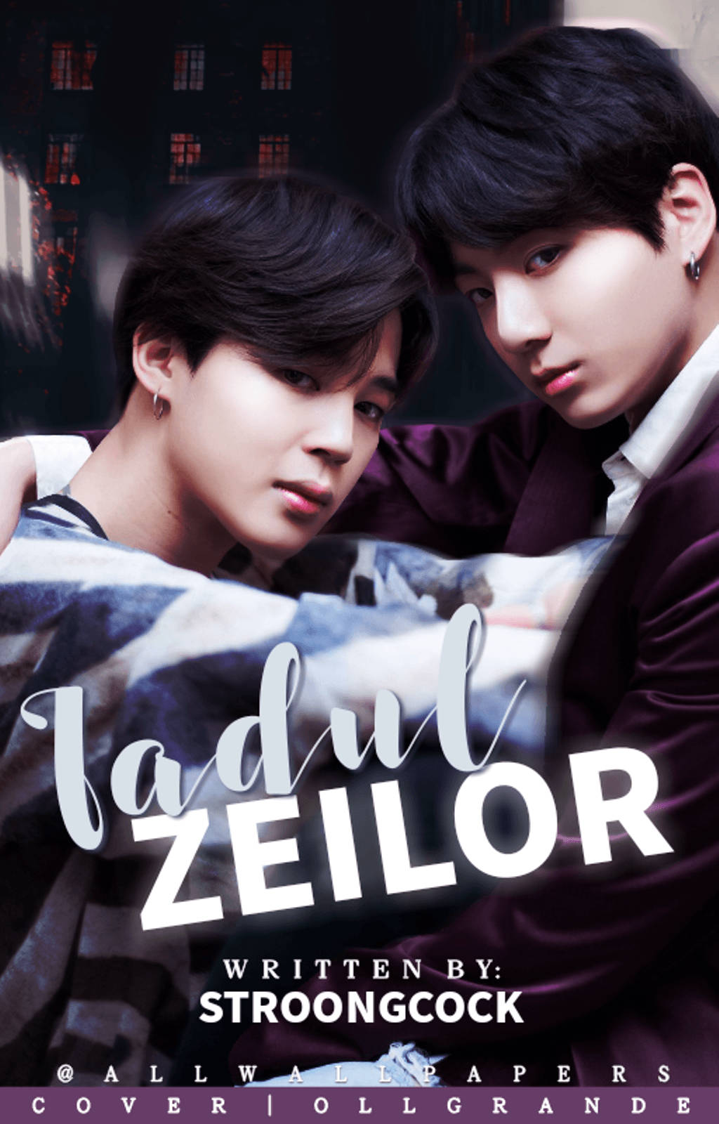 Jikook With Text Zeilor Wallpaper