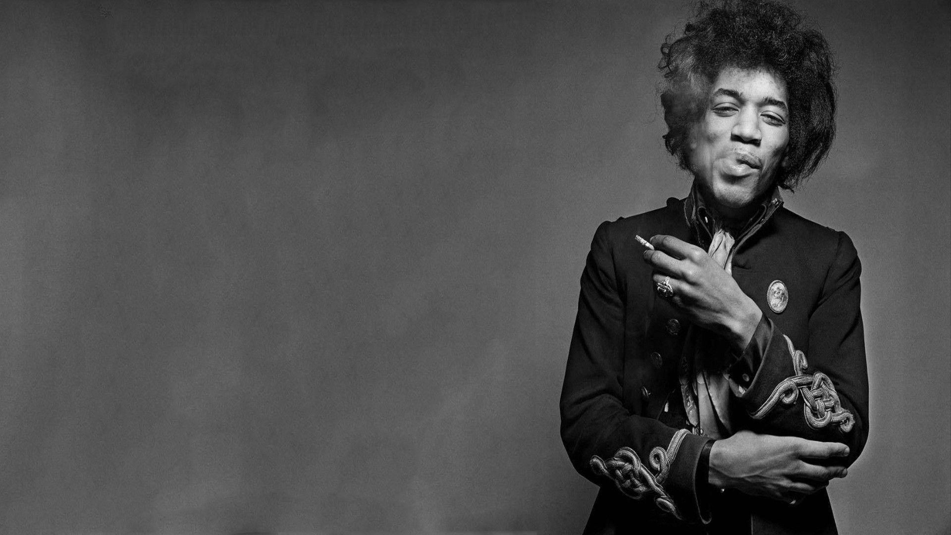 Jimi Hendrix Smoking Cigarette Wallpaper
