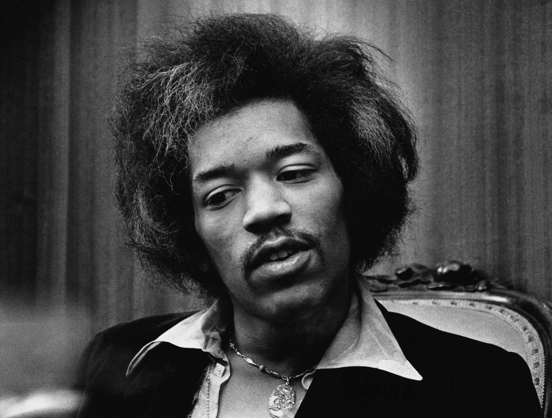 Jimi Hendrix Uncombed Hair Wallpaper