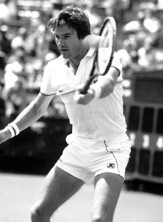 Jimmy Connors In Action During The 1982 U.s Open. Wallpaper