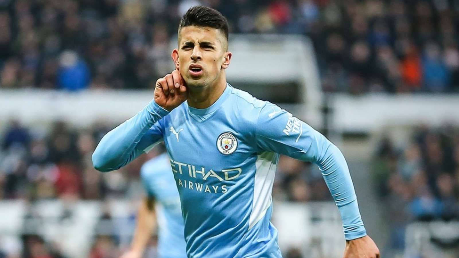 Joao Cancelo Squinting Wallpaper