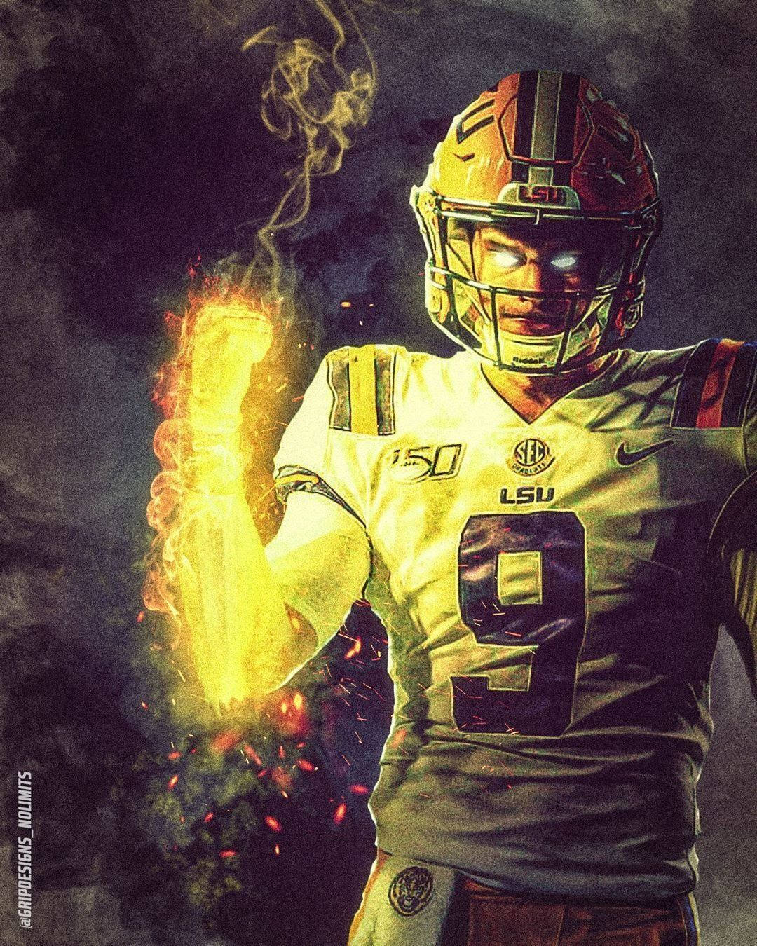 Joe Burrow Burning Arm Wallpaper