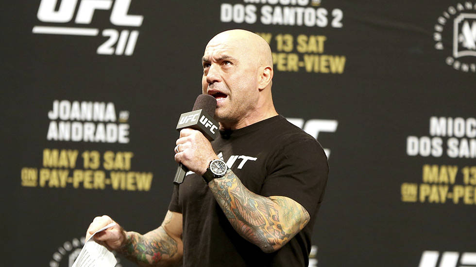 Joe Rogan Intense Commentary Wallpaper