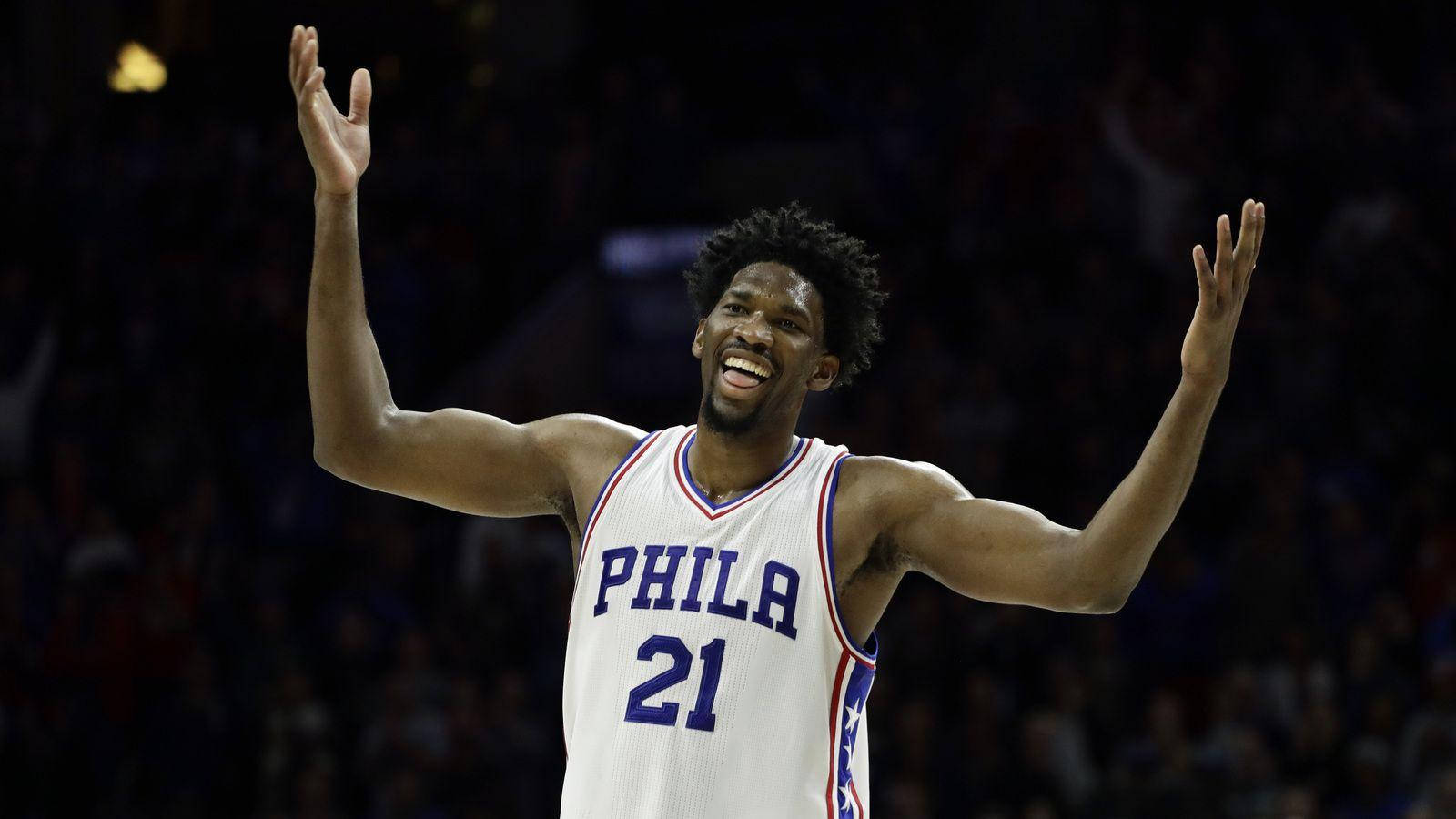 Joel Embiid Celebration Wallpaper