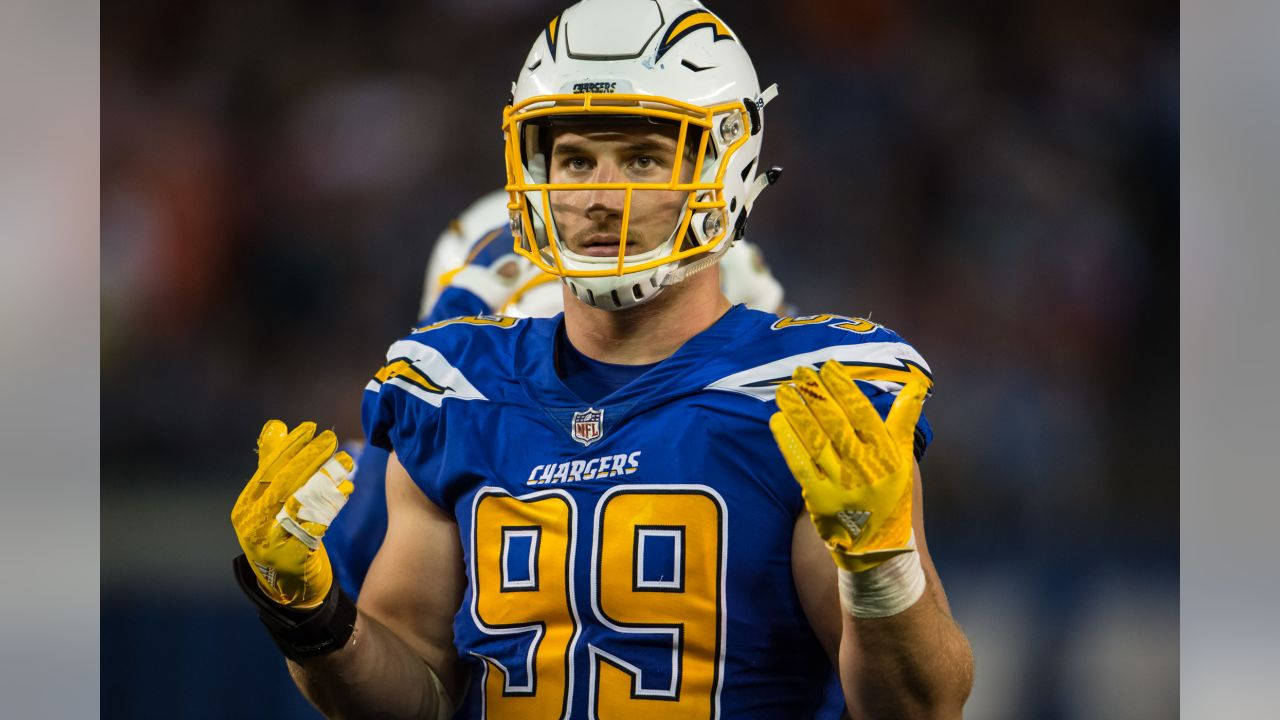 Joey Bosa Serious Nfl Gameplay Wallpaper