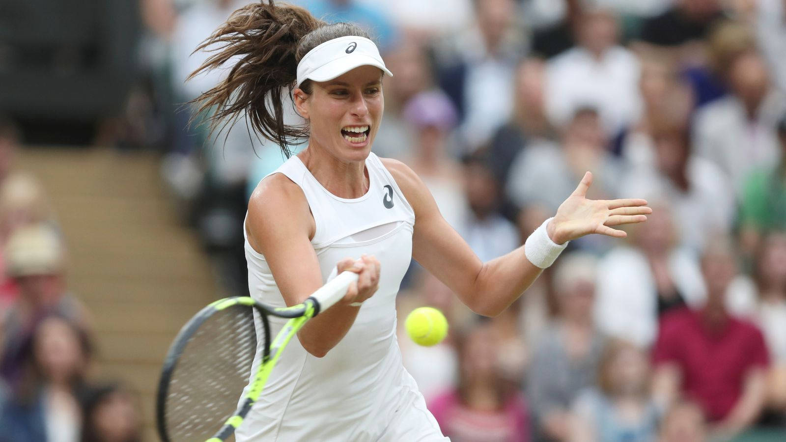 Johanna Konta Focused Game Face Wallpaper