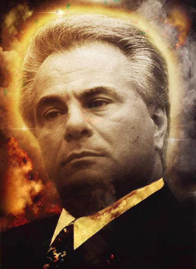 John Gotti Fiery Art Wallpaper