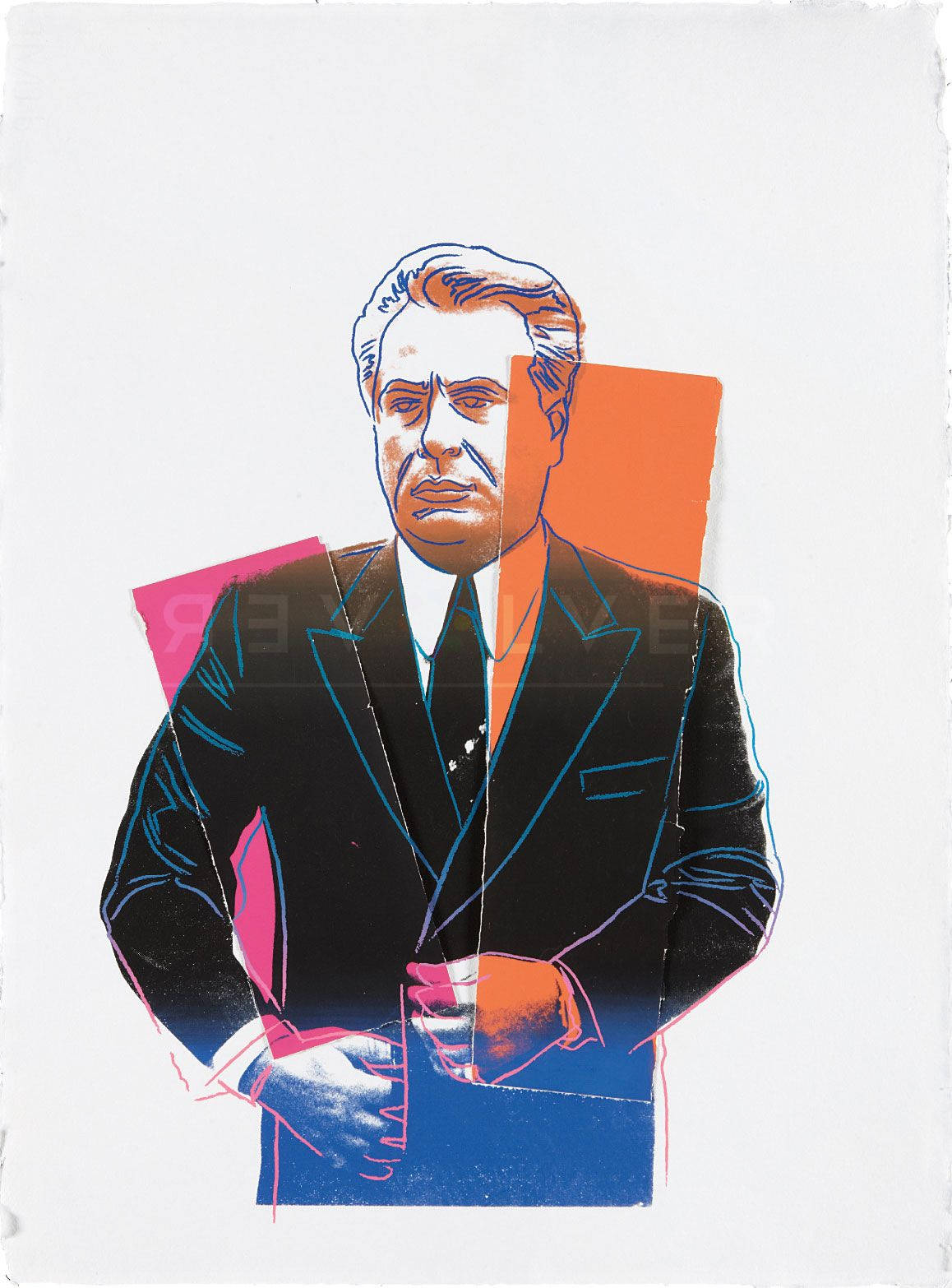 John Gotti Pink And Blue Art Wallpaper