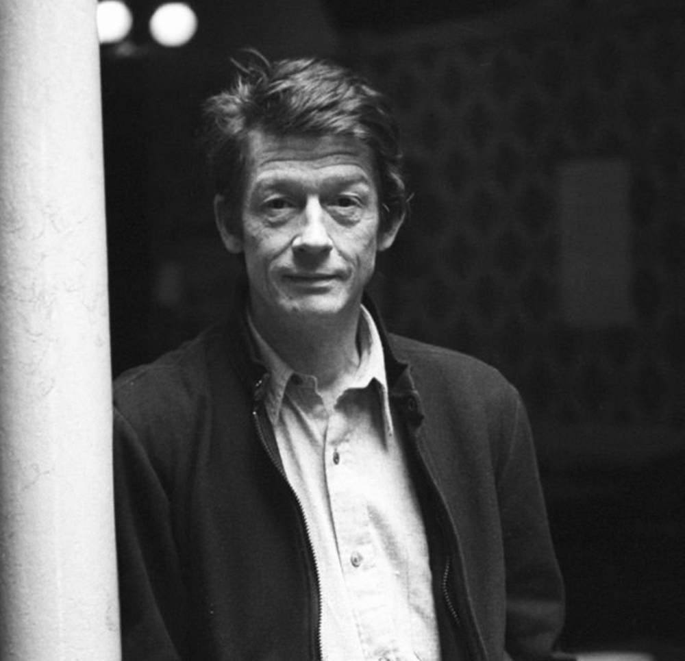 John Hurt Black And White Jacket Portrait Wallpaper