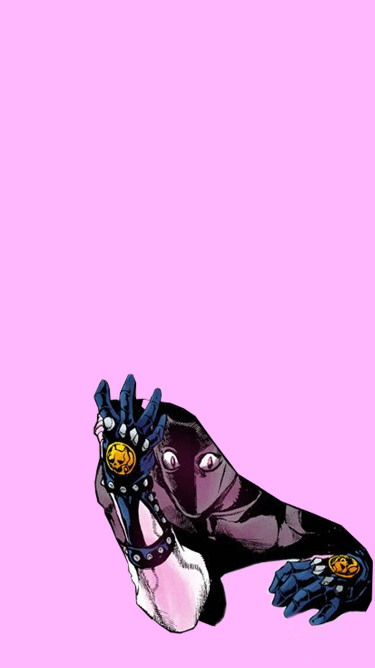 Jojo Phone Killer Queen Peeking Wallpaper