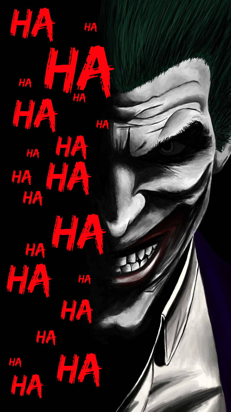 Joker Hahaha Digital Art Wallpaper