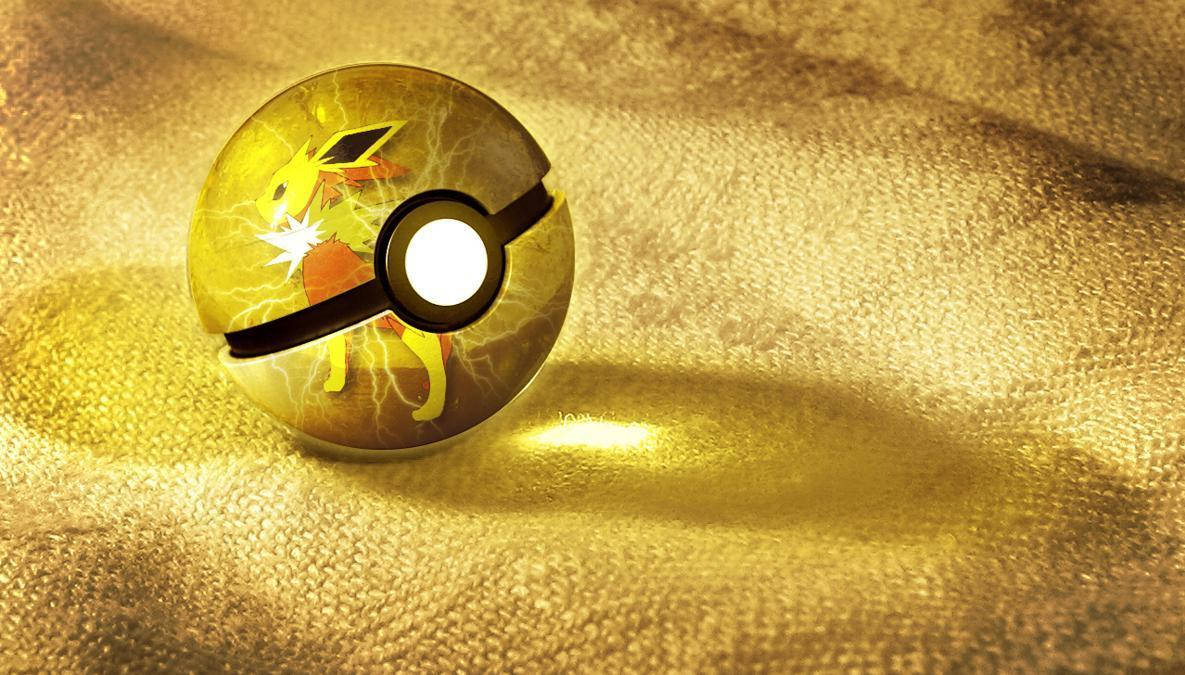 Jolteon Electrifying Pokeball Wallpaper