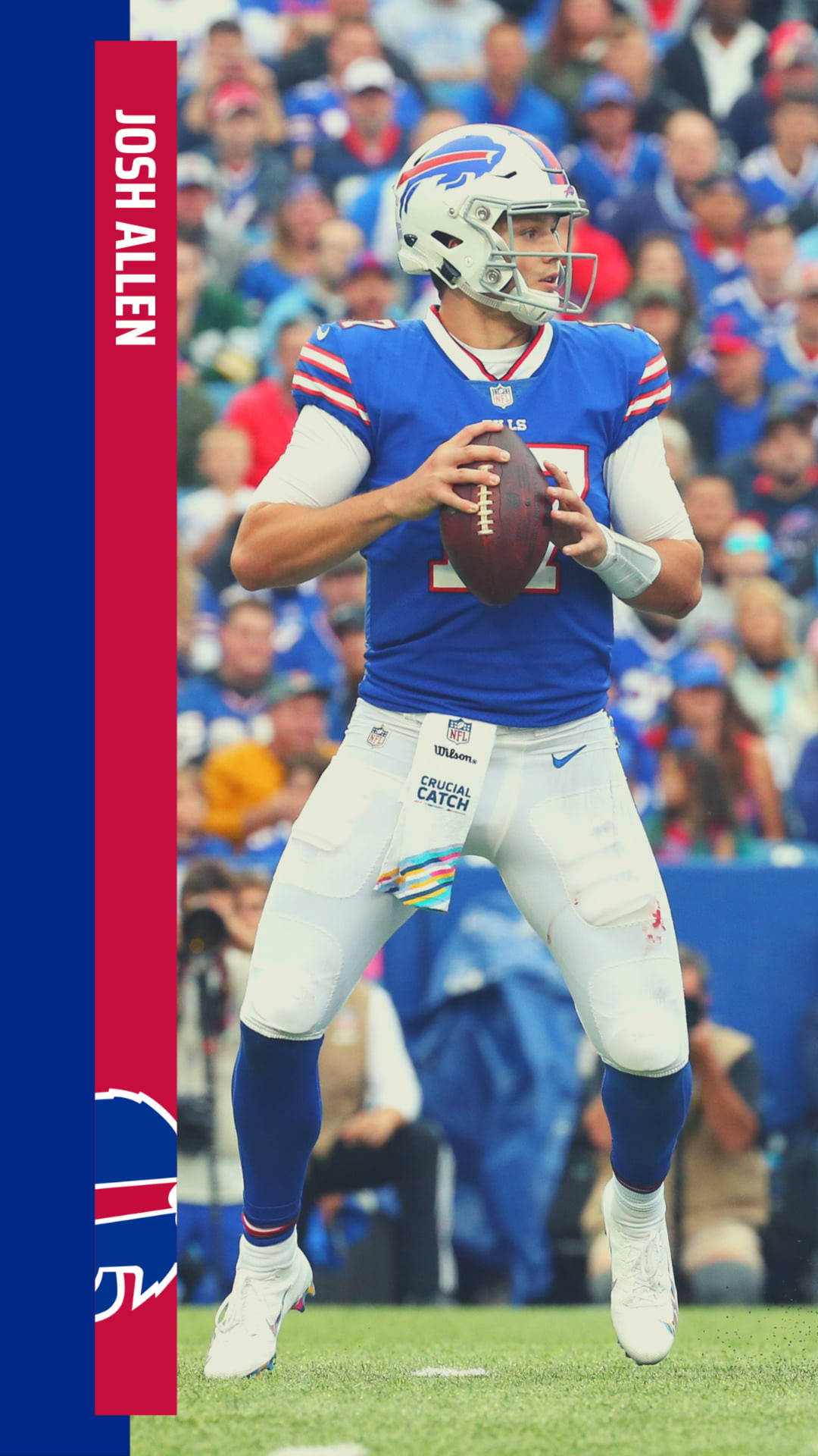 Josh Allen Bills Portrait Wallpaper