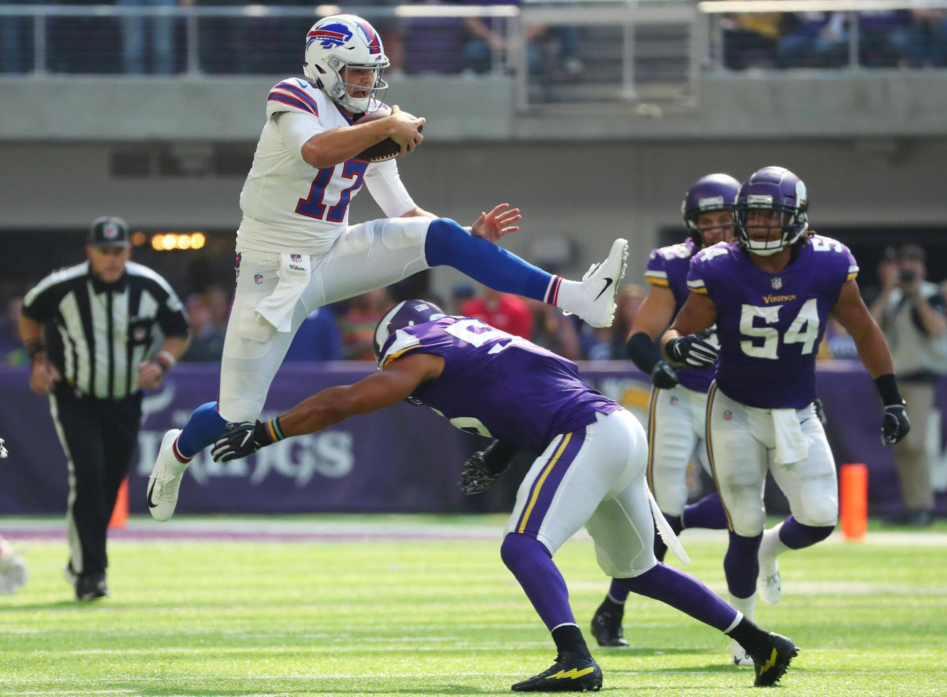 Josh Allen Vs Vikings Wallpaper