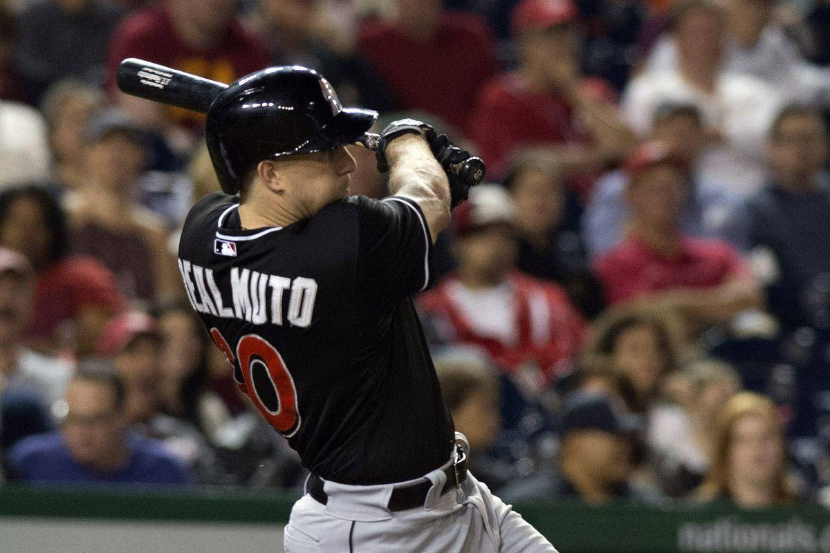 Jt Realmuto Stable Batting Form Wallpaper