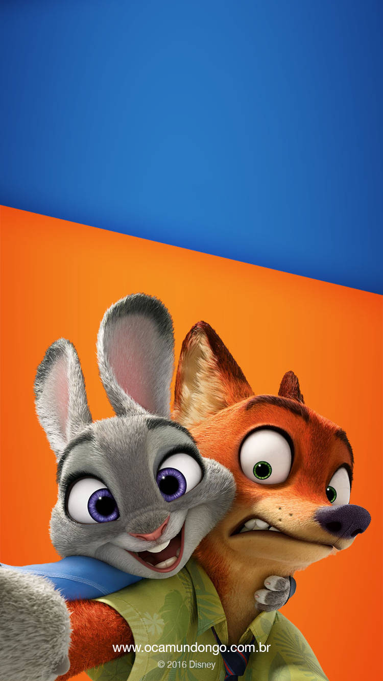 Judy Hopps Nick Wilde Selfie Wallpaper