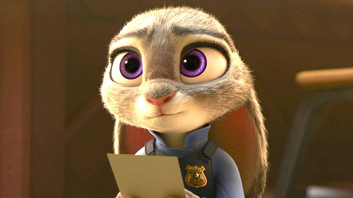 Judy Hopps With Paper Wallpaper