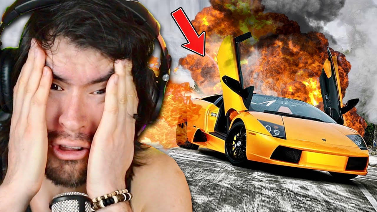 Juegagerman Exploding Car Thumbnail Wallpaper