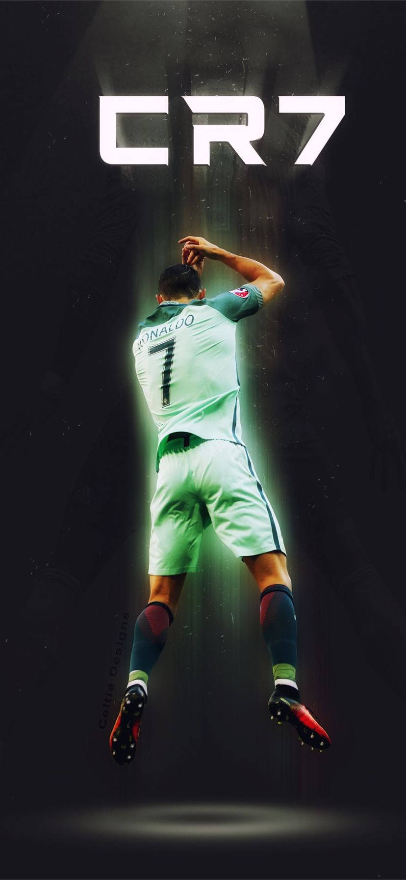 Jumping Cr7 3d Wallpaper