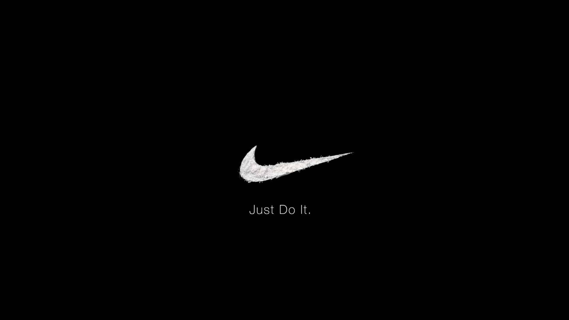 Just Do It Nike Black Logo Wallpaper | WallpapersOK