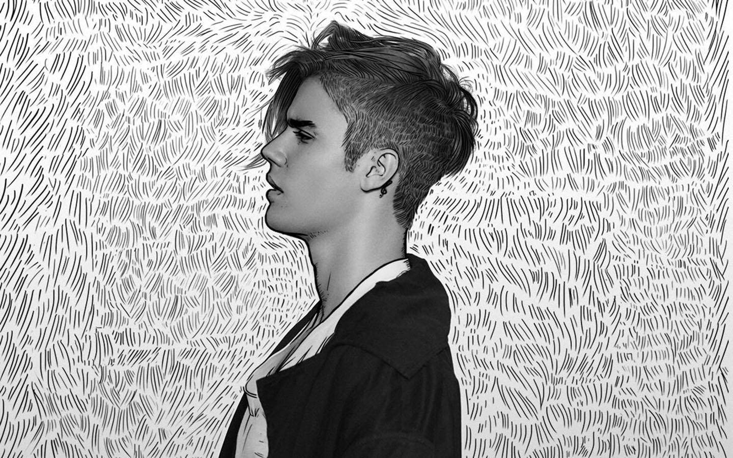 Justin Bieber Side Portrait Wallpaper