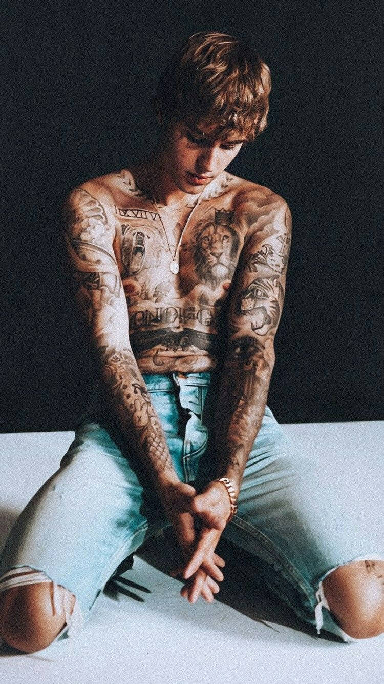 Justin Bieber Tattooed Body Wallpaper