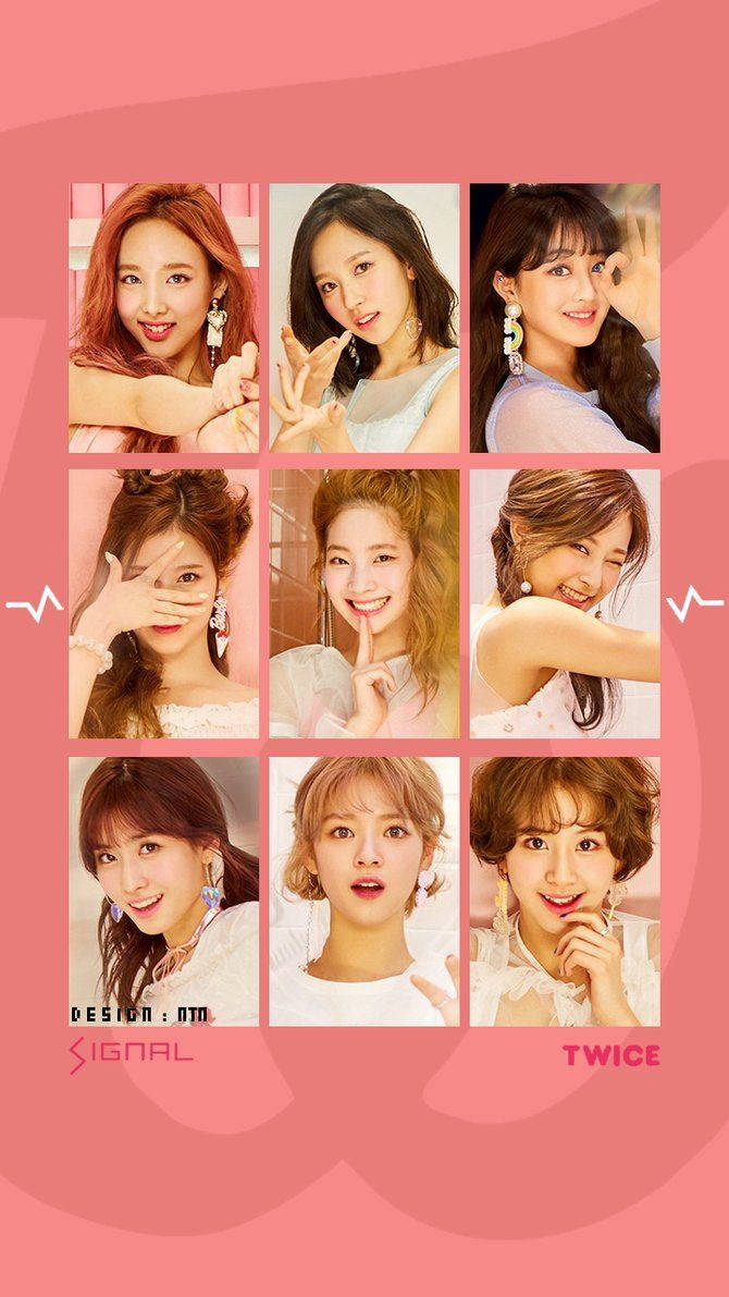 K-pop Twice In Pink Wallpaper