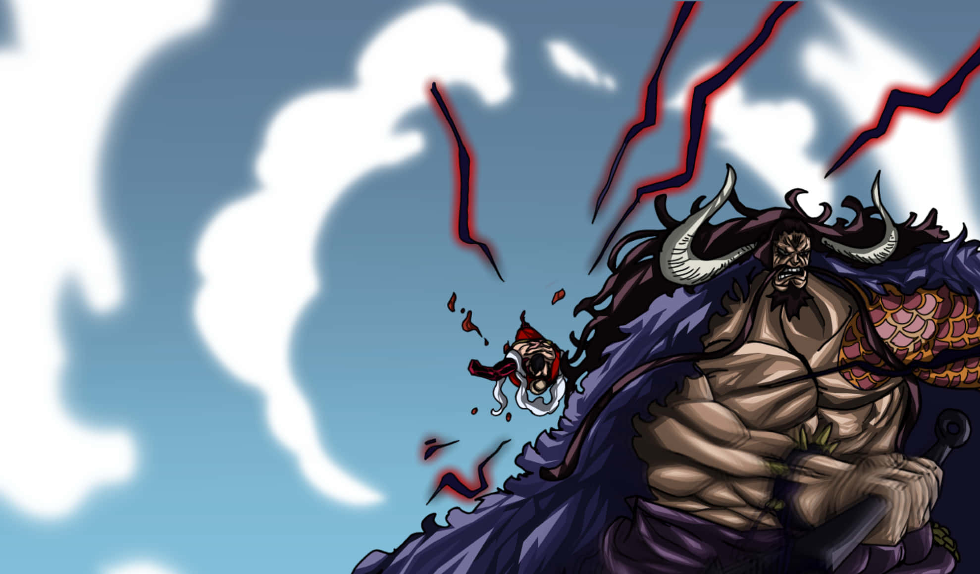 “kaido, A Powerful And Fearsome Warrior” Wallpaper