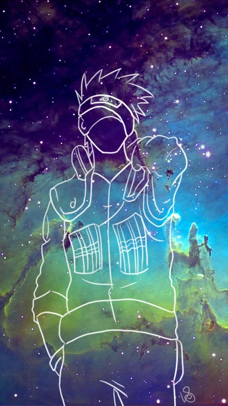 Kakashi Space Constellation Fan Art Wallpaper