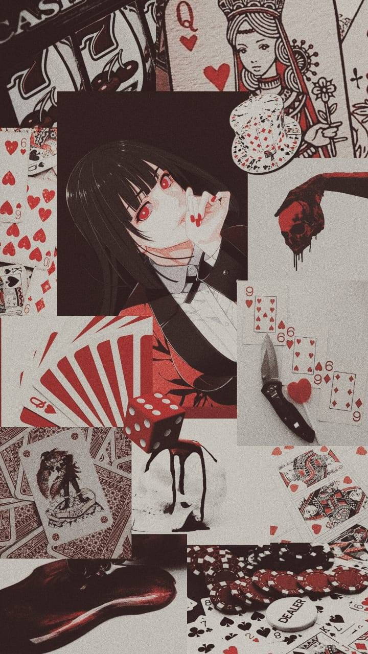 Kakegurui Yumeko Jabami And Gambling Wallpaper